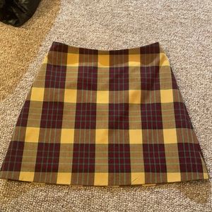 Aritzia Wilfred plaid school girl skirt
